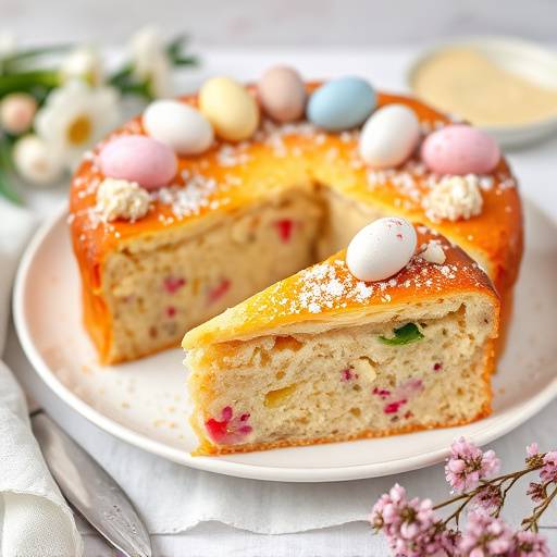 Fetta di Pastiera Napoletana, un dolce tradizionale di Pasqua