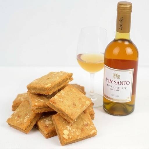 Un piatto di Cantucci e Vin Santo, un abbinamento tradizionale toscano
