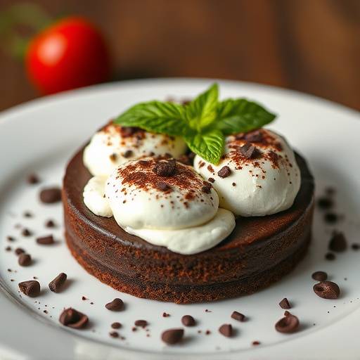 Una torta Caprese al cioccolato, un dolce senza farina tipico di Capri